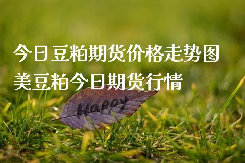 今日豆粕期货价格走势图 美豆粕今日期货行情