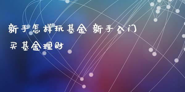 新手怎样玩基金 新手入门买基金理财