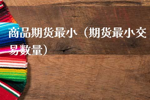 商品期货最小（期货最小交易数量）