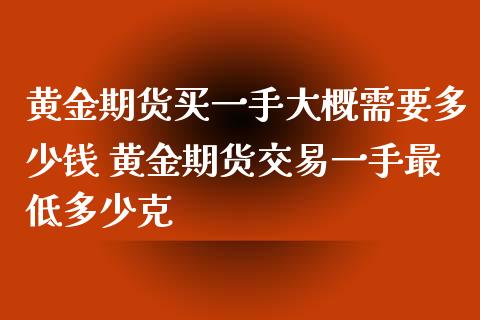 黄金期货买一手大概需要多少钱 黄金期货交易一手最低多少克