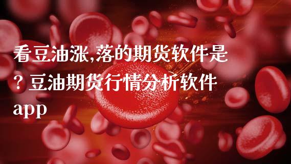 看豆油涨,落的期货软件是? 豆油期货行情分析软件app