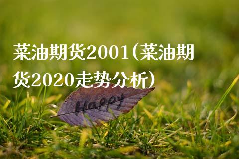 菜油期货2001(菜油期货2020走势分析)
