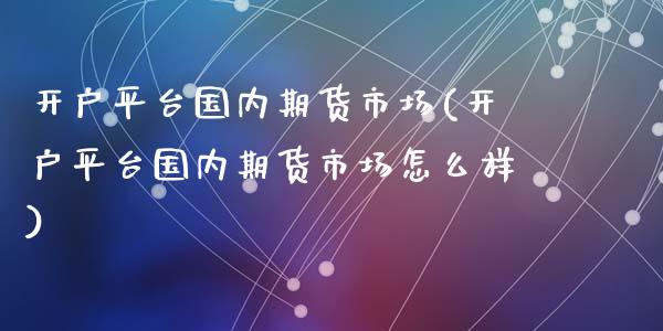 开户平台国内期货市场(开户平台国内期货市场怎么样)