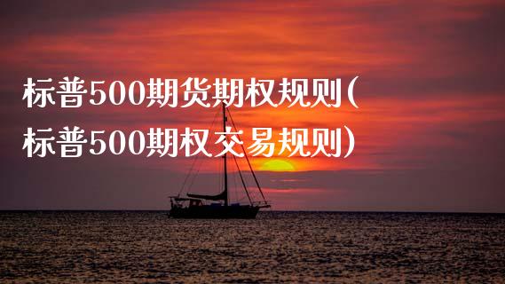 标普500期货期权规则(标普500期权交易规则)