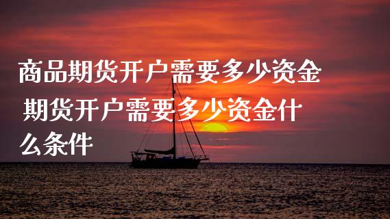 商品期货开户需要多少资金 期货开户需要多少资金什么条件