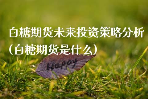 白糖期货未来投资策略分析(白糖期货是什么)
