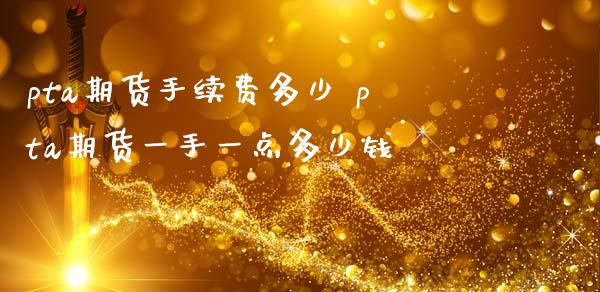 pta期货手续费多少 pta期货一手一点多少钱