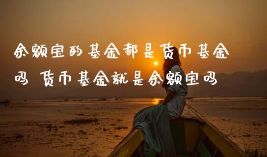 余额宝的基金都是货币基金吗 货币基金就是余额宝吗