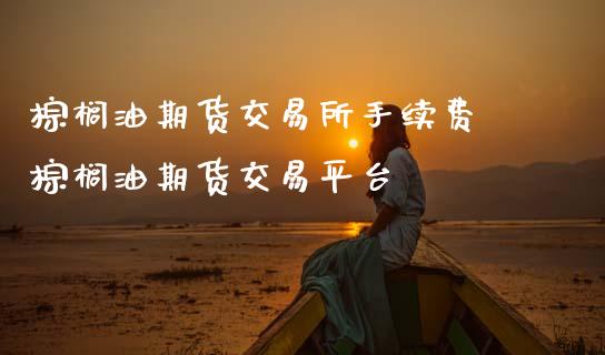棕榈油期货交易所手续费 棕榈油期货交易平台