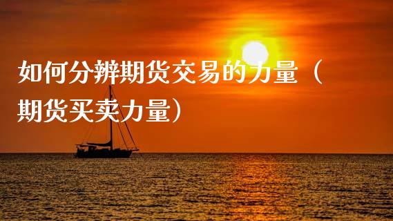 如何分辨期货交易的力量（期货买卖力量）