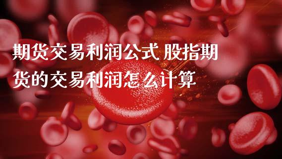 期货交易利润公式 股指期货的交易利润怎么计算_https://www.dglong8.com_内盘期货_第1张