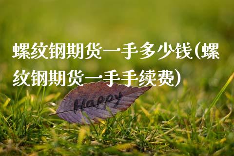 螺纹钢期货一手多少钱(螺纹钢期货一手手续费)