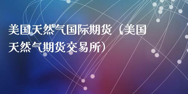 美国天然气国际期货（美国天然气期货交易所）