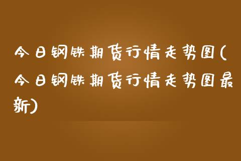 今日钢铁期货行情走势图(今日钢铁期货行情走势图最新)