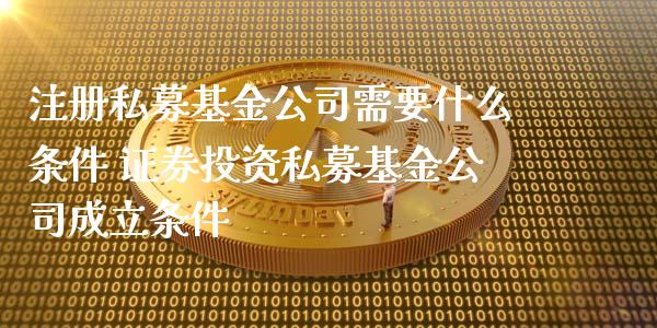 注册私募基金公司需要什么条件 证券投资私募基金公司成立条件