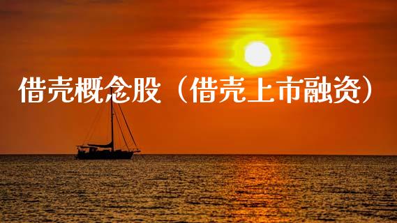 借壳概念股（借壳上市融资）