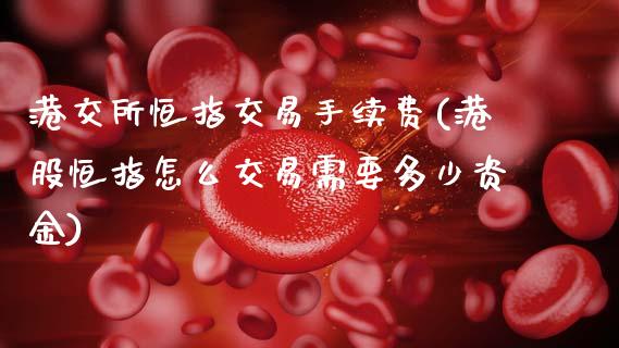 港交所恒指交易手续费(港股恒指怎么交易需要多少资金)