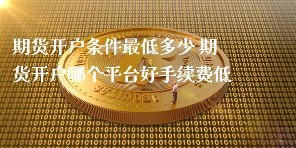 期货开户条件最低多少 期货开户哪个平台好手续费低