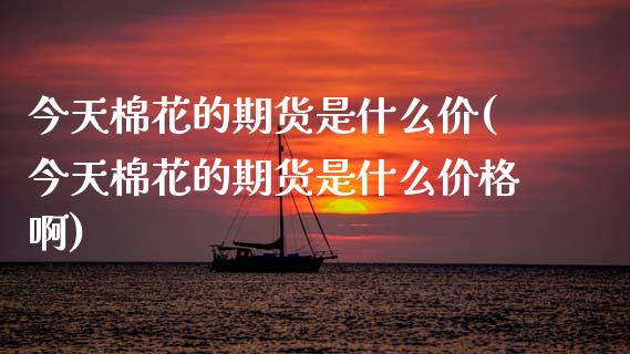 今天棉花的期货是什么价(今天棉花的期货是什么价格啊)