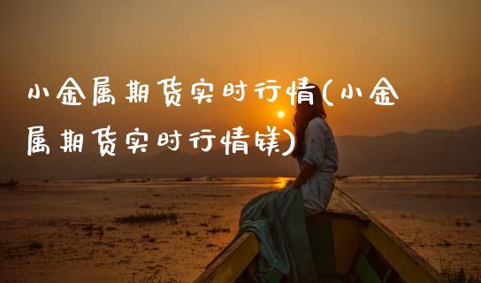 小金属期货实时行情(小金属期货实时行情镁)