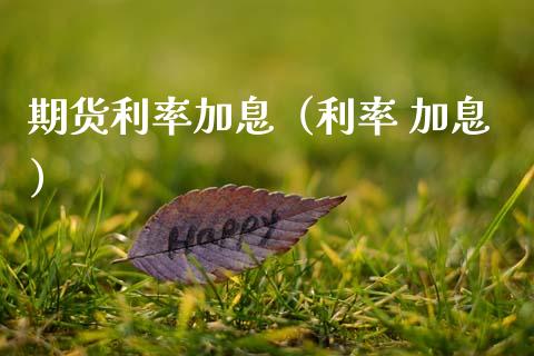 期货利率加息（利率 加息）