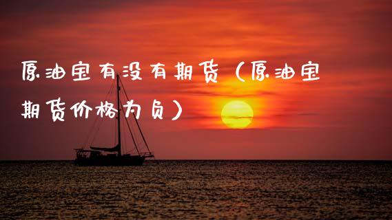 原油宝有没有期货（原油宝期货价格为负）