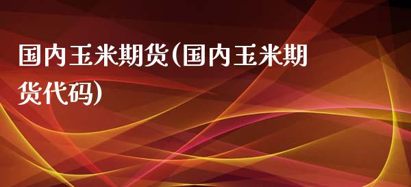 国内玉米期货(国内玉米期货代码)