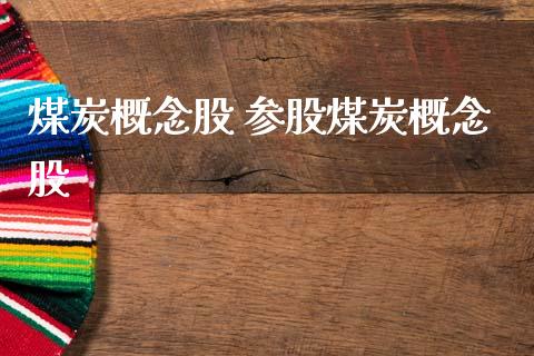 煤炭概念股 参股煤炭概念股