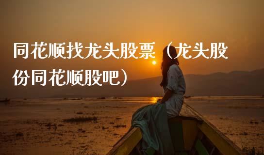 同花顺找龙头股票（龙头股份同花顺股吧）