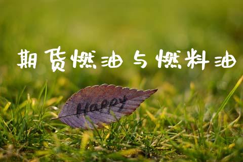 期货燃油与燃料油