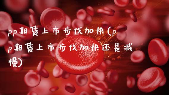 pp期货上市步伐加快(pp期货上市步伐加快还是减慢)