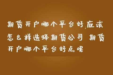 期货开户哪个平台好,应该怎么样选择期货公司 期货开户哪个平台好点呢_理财百科_第1张_宇龙理财网 期货开户哪个平台好,应该怎么样选择期货公司 期货开户哪个平台好点呢_https://www.dglong8.com_理财百科_第1张