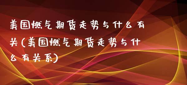 美国燃气期货走势与什么有关(美国燃气期货走势与什么有关系)