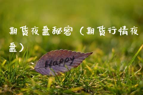 期货夜盘秘密（期货行情夜盘）
