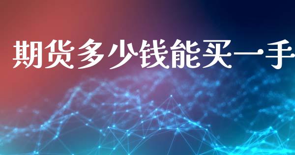 期货多少钱能买一手