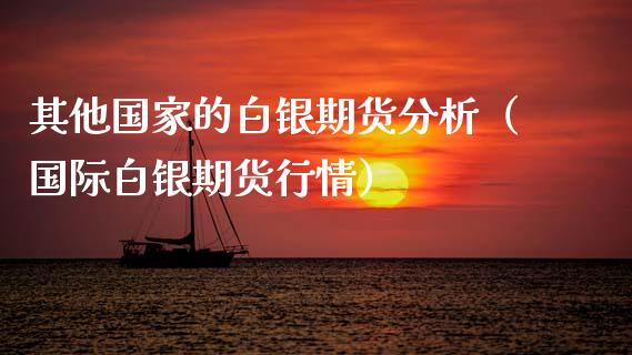 其他国家的白银期货分析（国际白银期货行情）