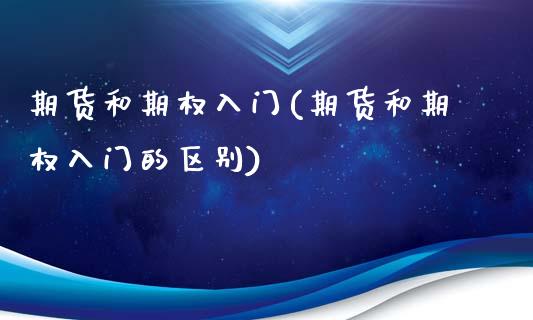 期货和期权入门(期货和期权入门的区别)