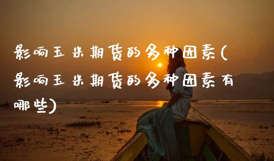 影响玉米期货的多种因素(影响玉米期货的多种因素有哪些)