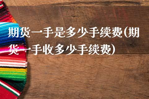 期货一手是多少手续费(期货一手收多少手续费)