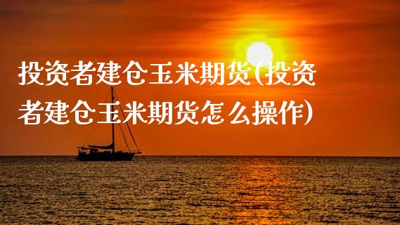 投资者建仓玉米期货(投资者建仓玉米期货怎么操作)
