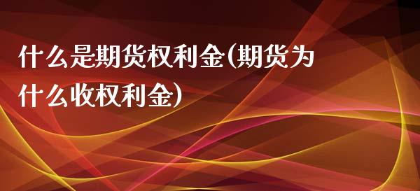 什么是期货权利金(期货为什么收权利金)