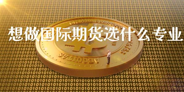 想做国际期货选什么专业