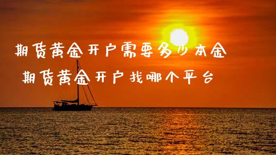 期货黄金开户需要多少本金 期货黄金开户找哪个平台