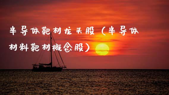 半导体靶材龙头股（半导体材料靶材概念股）