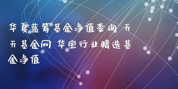 华夏蓝筹基金净值查询 天天基金网 华宝行业精选基金净值