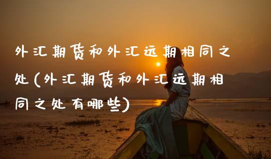 外汇期货和外汇远期相同之处(外汇期货和外汇远期相同之处有哪些)