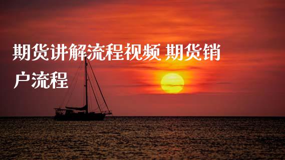 期货讲解流程视频 期货销户流程