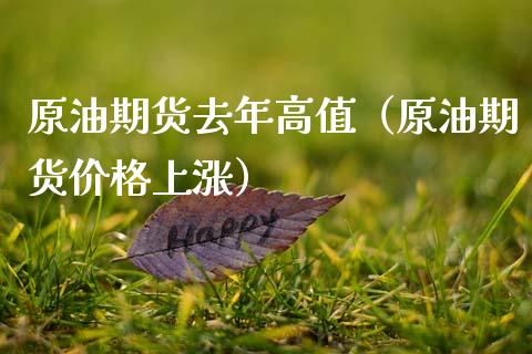原油期货去年高值（原油期货价格上涨）