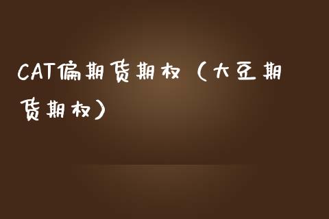 CAT偏期货期权（大豆期货期权）