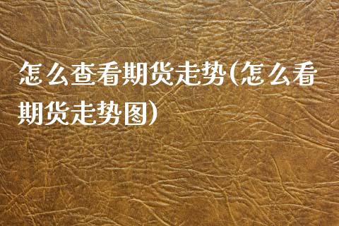 怎么查看期货走势(怎么看期货走势图)